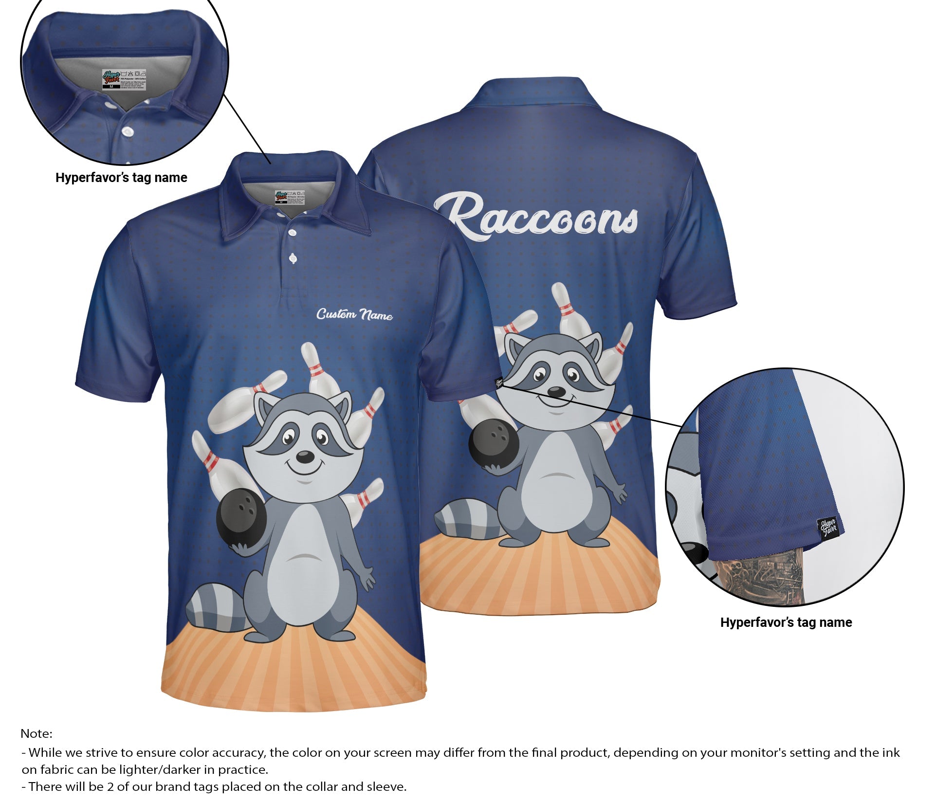 Cathy Torbett - Raccoons Men Bowling Shirt