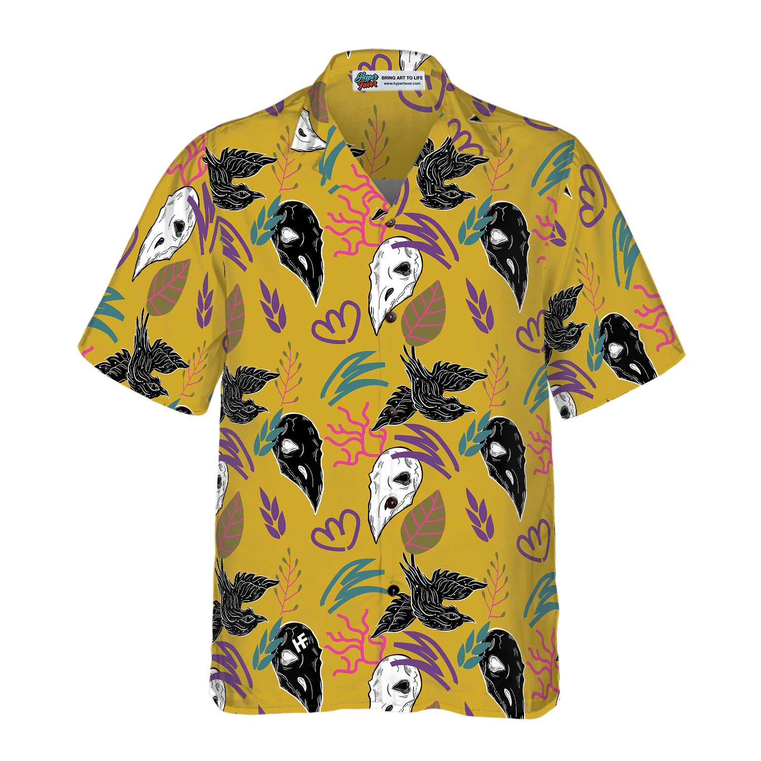 Bird Skull Hawaiian Shirt