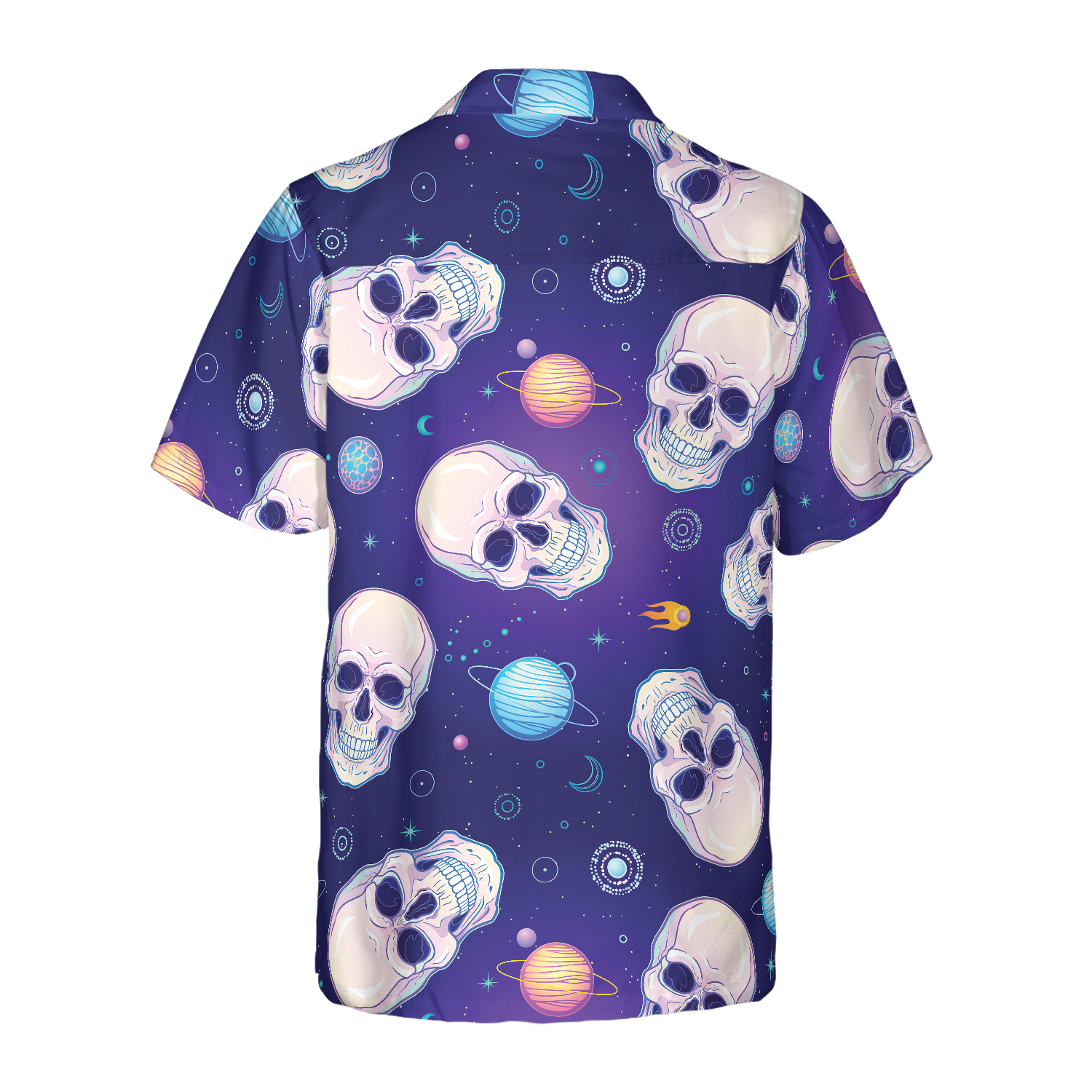 Skull Planets Outta Space Hawaiian Shirt