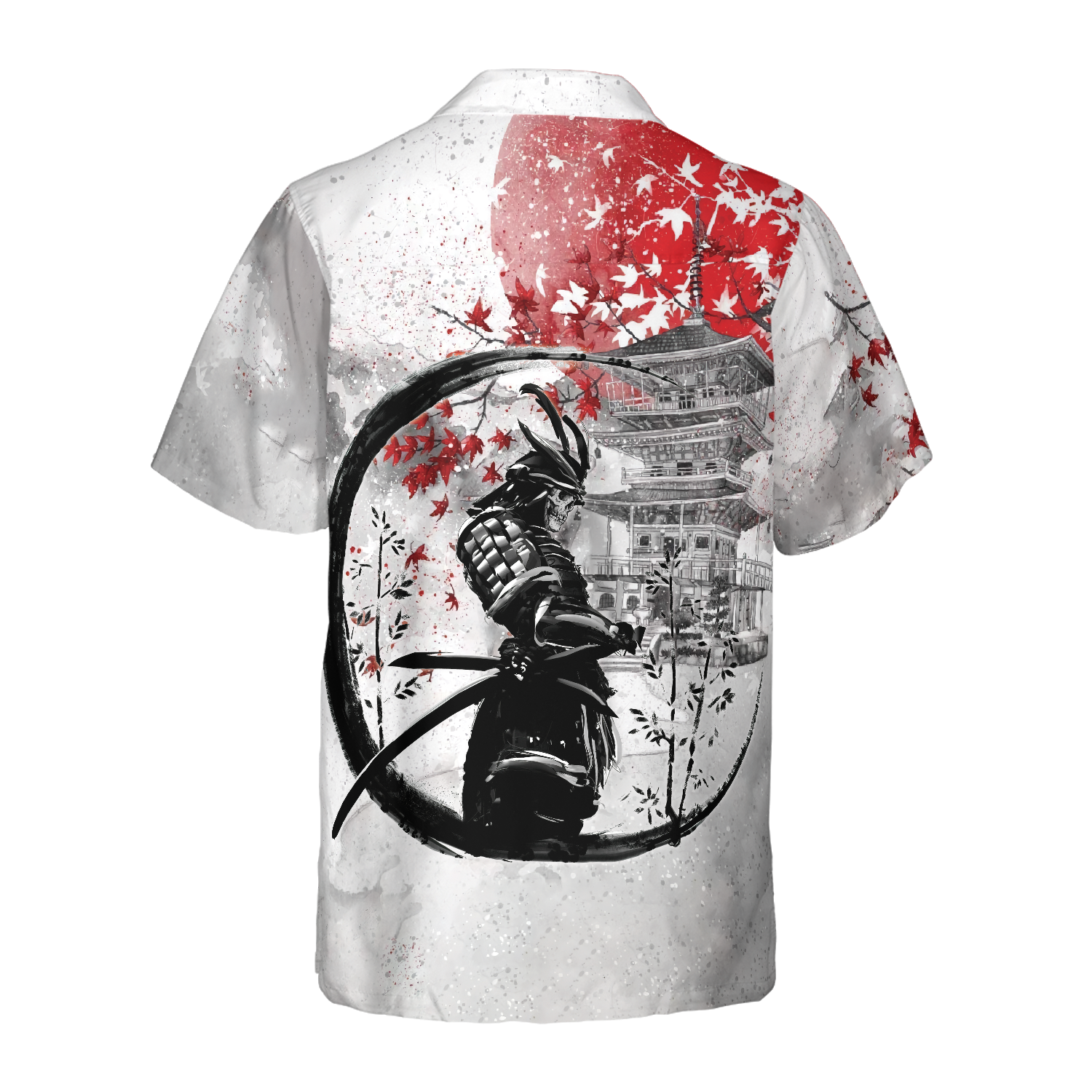 Samurai Skull Warrior Hawaiian Shirt