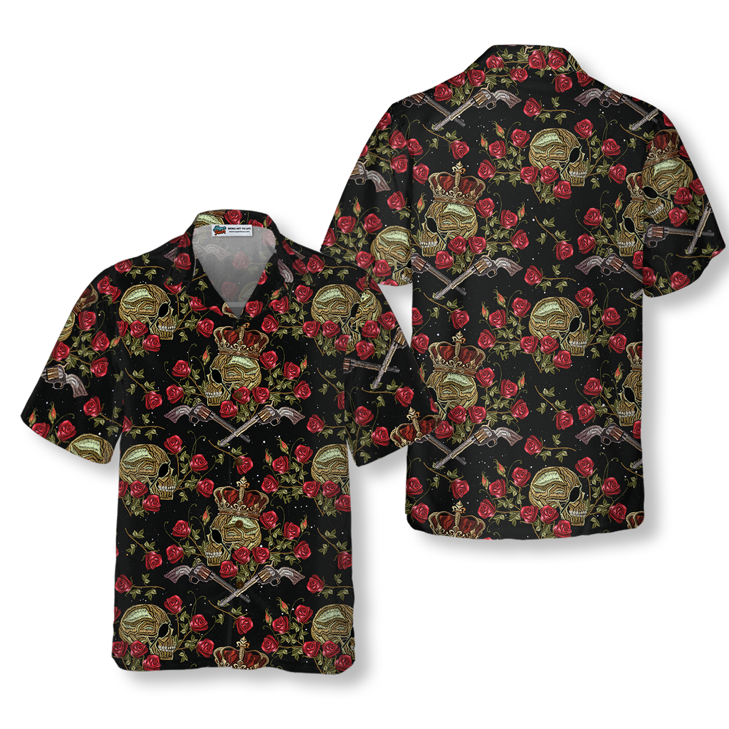 King Of Pirates In Crown Hawaiian Shirt